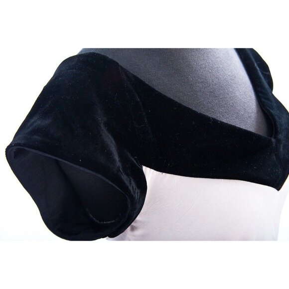 Vtg Vamp Maxi Gown Dress Lingerie Pink With Black Velvet V-Neck Size S - Picture 2 of 8